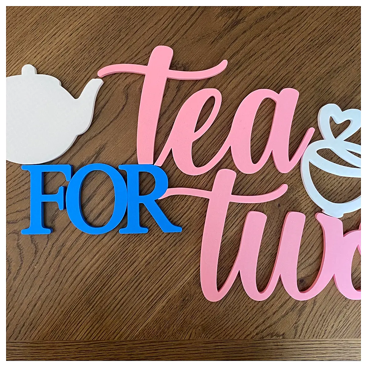 Tea Party Signage Two Person Tea Party Interior Decor Gift Decoration Scene Setting