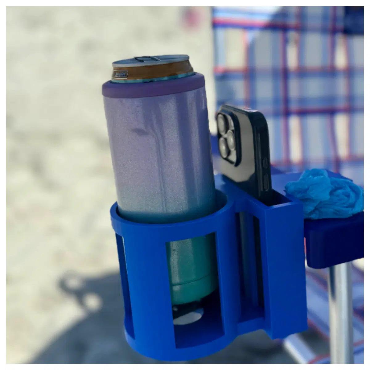 Beach Chair Phone Holder Adjustable Sand Chair Phone Mount Mobile Holder Beach Accessory Sand Chair Phone Stand