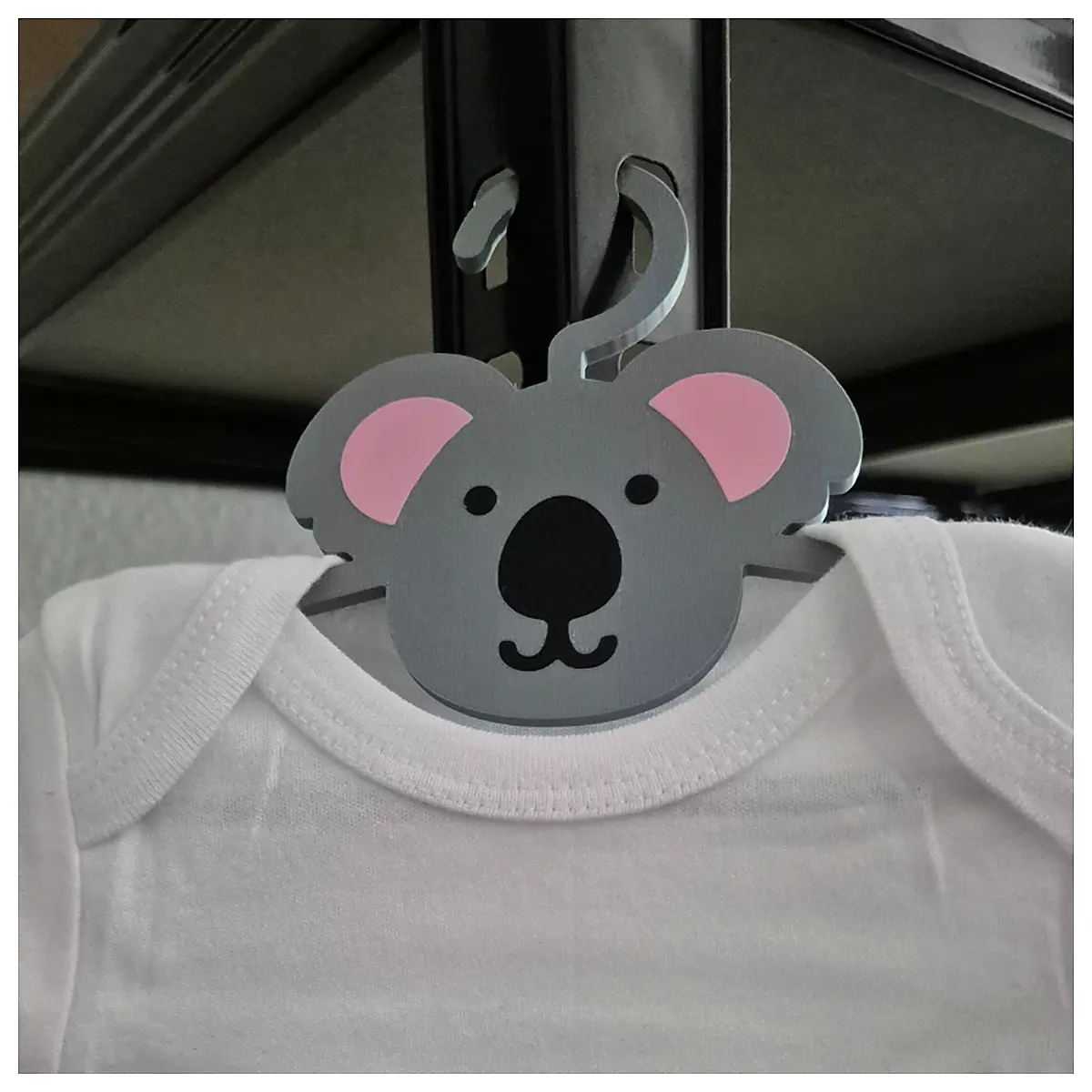Kids Clothes Hangers Koala Hangers Durable Hanging Toy Organizer Storage