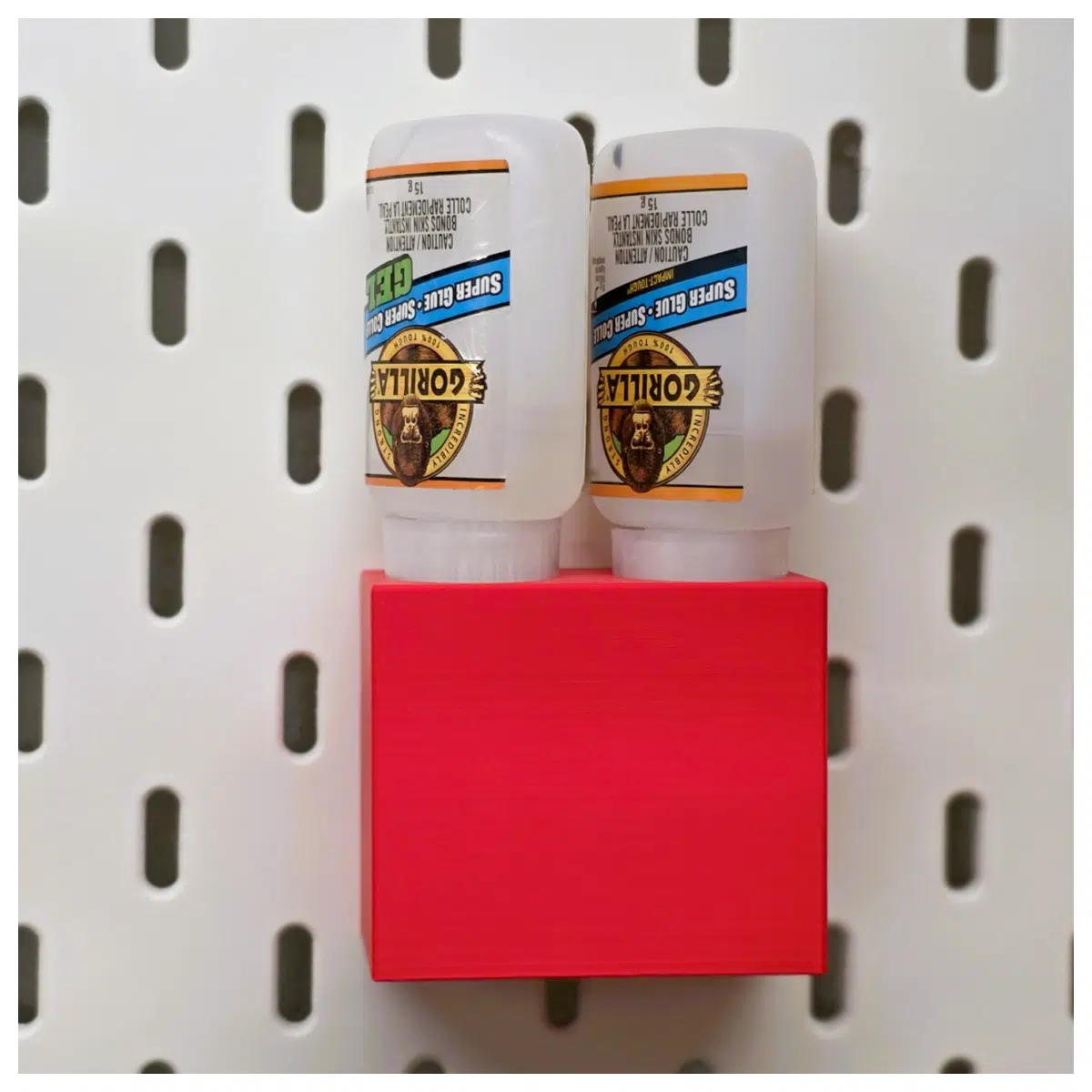 SKADIS Glue Shelf Double Bottle Holder Wall Mounted Kitchen Bathroom Storage Organizer Adhesive Rack
