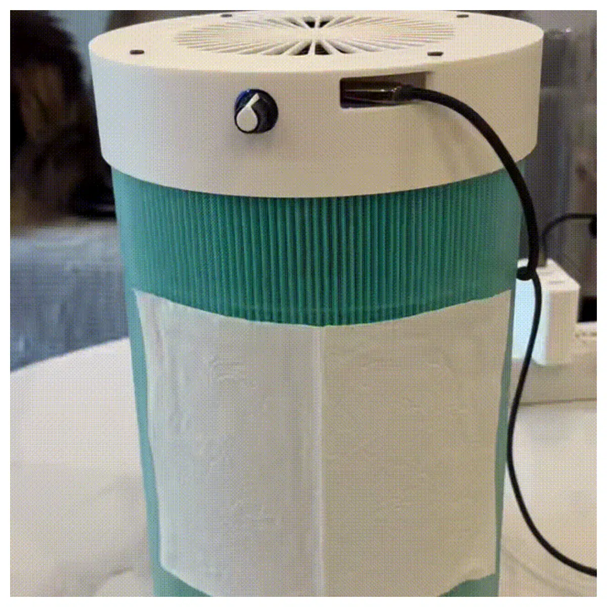 Air Purifier Cover Filter PWM Speed Type C Charging Filter Mesh Fresh Air Purification Accessories