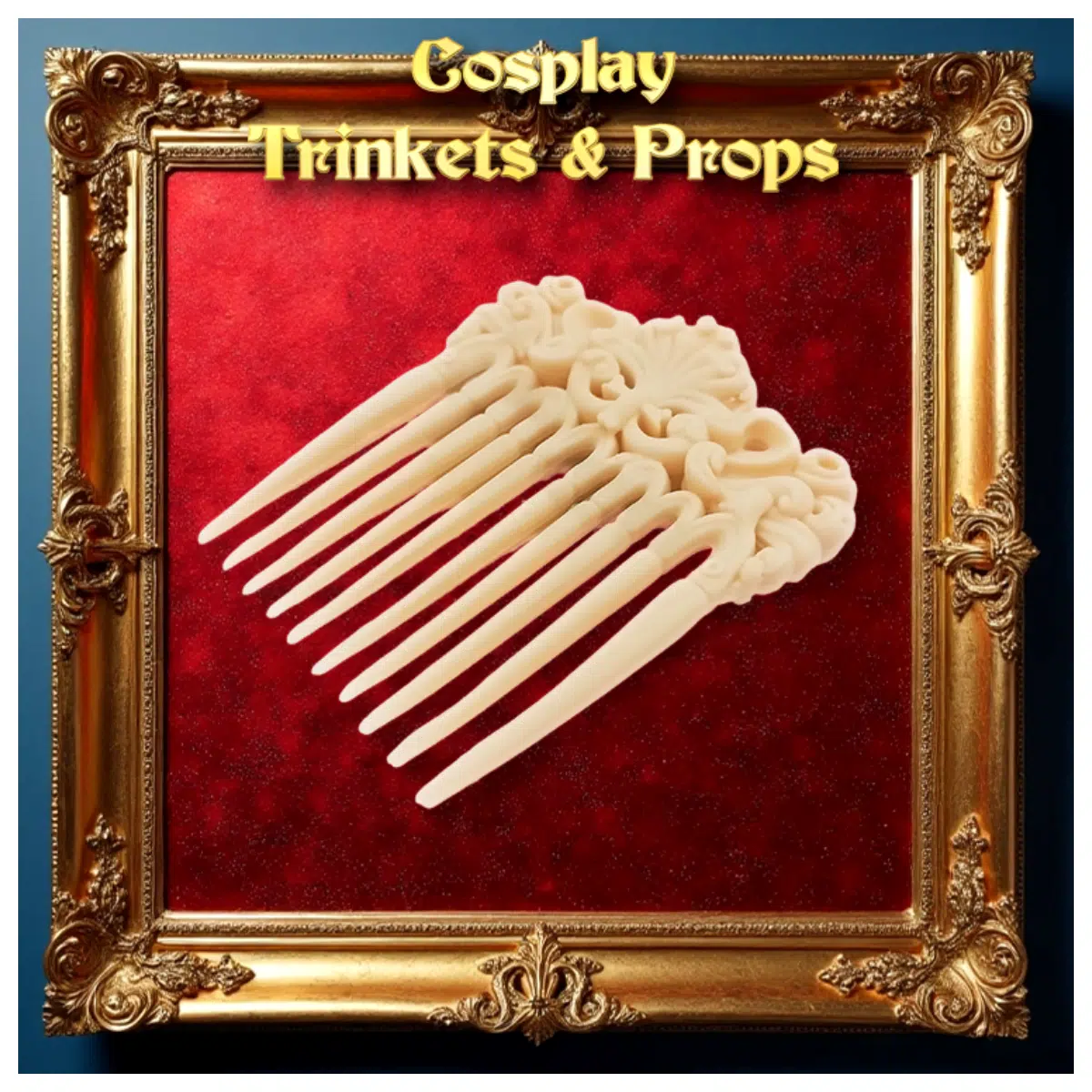Cosplay Bone Comb 01 Headwear Anime Character Wig Comb Roleplay Accessory Decoration Bone Comb Parts