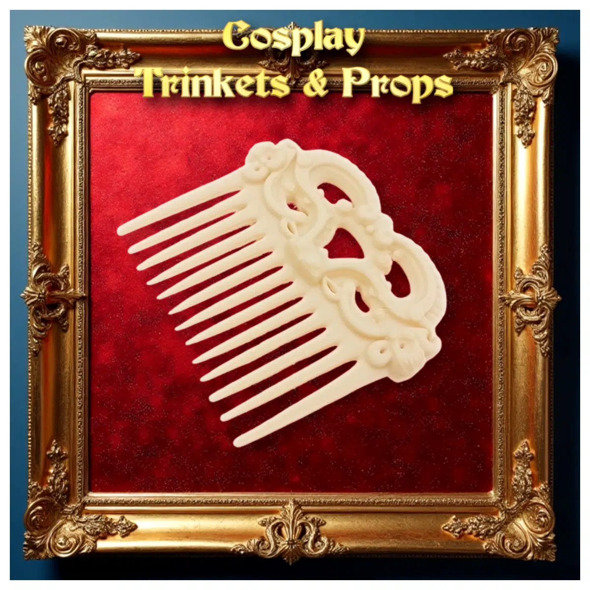 Cosplay Bone Comb 02 Headwear Anime Character Wig Comb Makeup Accessories Cosplay Props Bone Comb Parts