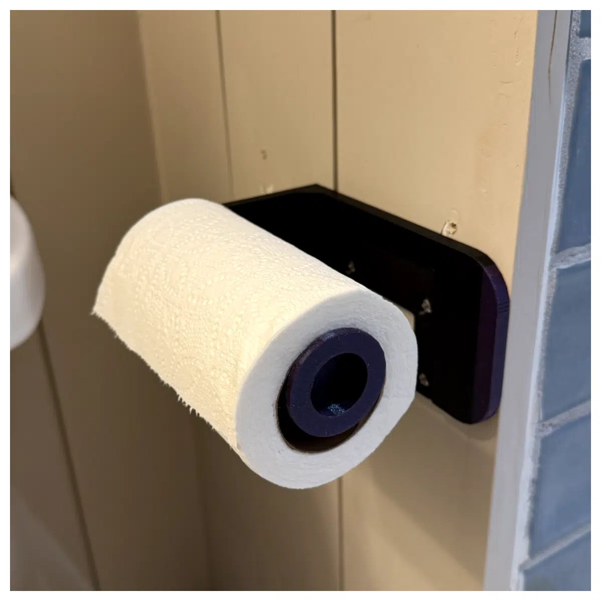 Cardboard Holder Paper Towel Dispenser Wall Mounted Shelf Bathroom Storage Tissue Holder Kitchen Paper Holder Quick Install