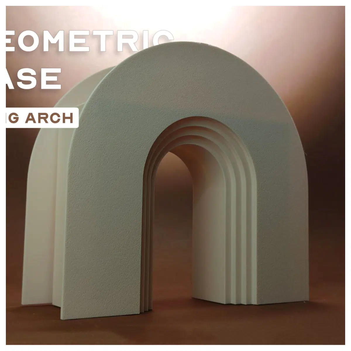Geometric Nordic Vase Long Arch Design Modern Home Decor Living Room Bedroom Flower Arrangement Creative Art Piece Geometric Vase