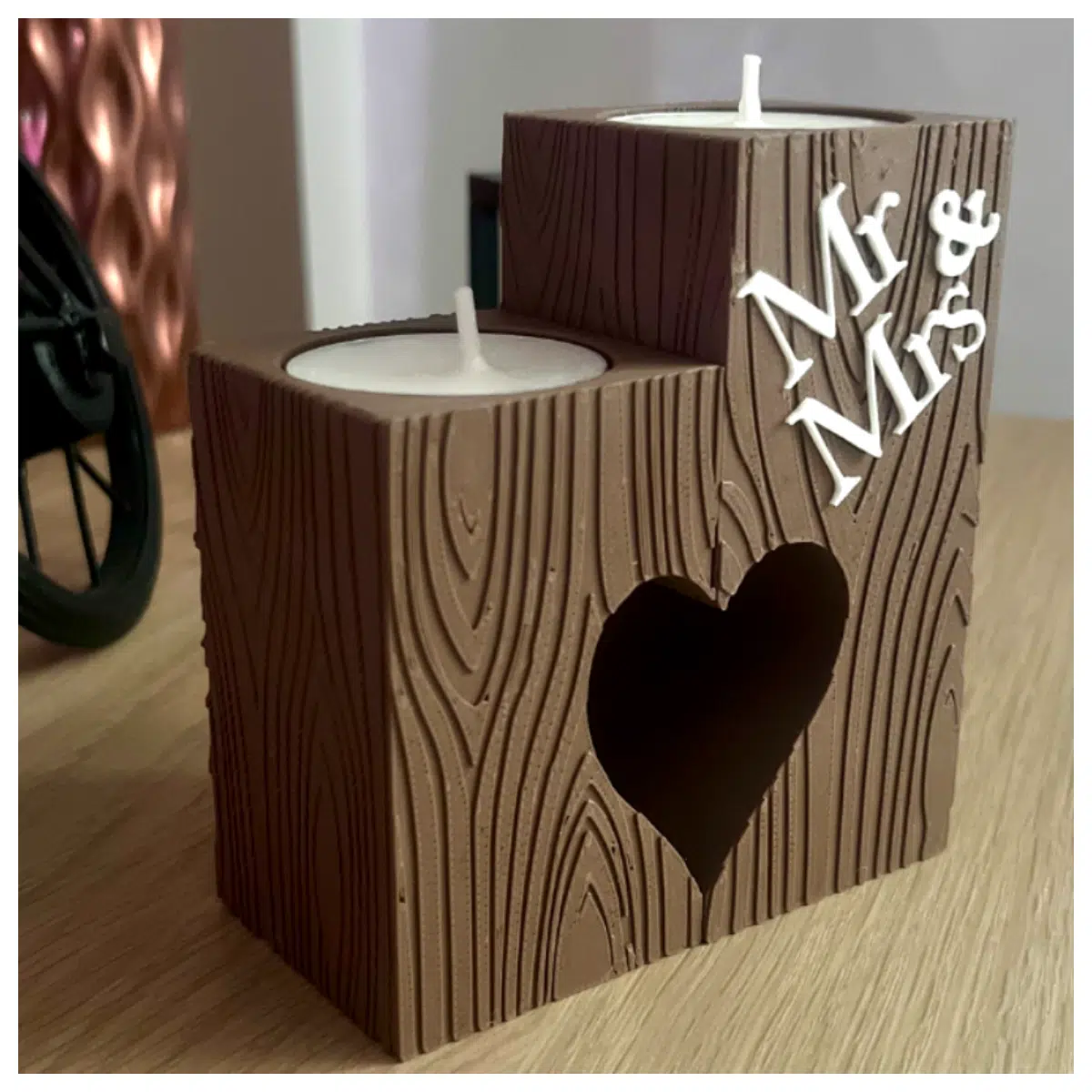 Decorative Wooden Candle Holder Candle Stand Festive Home Decor Candle Accessories Replacement Parts
