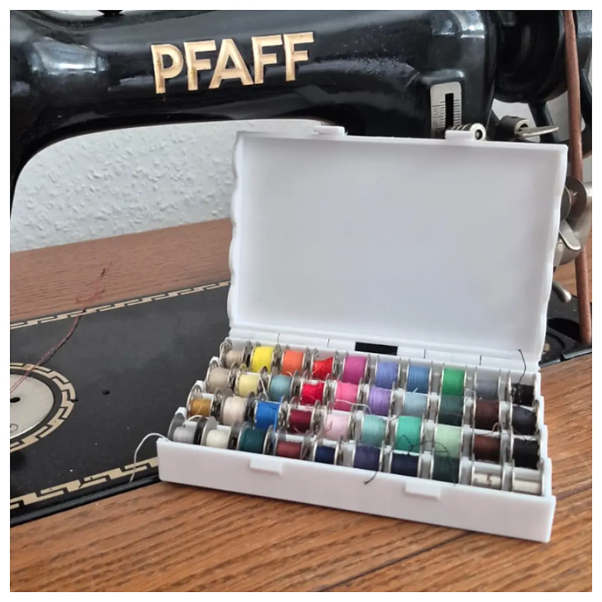 Sewing Machine Spool Box 10x4 Spool Organizer Spool Case Sewing Machine Parts Spool Storage