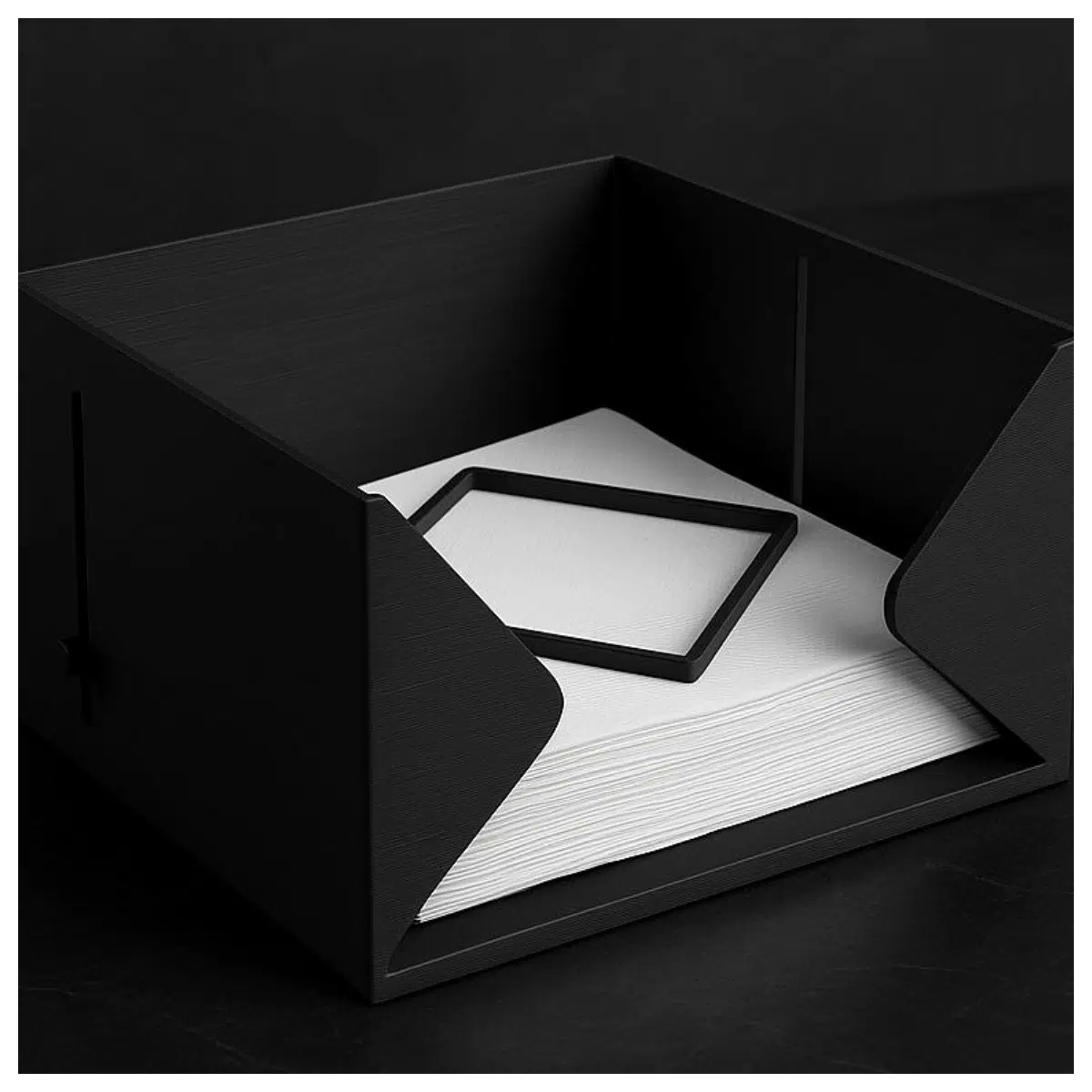 Napkin Holders Organizer Stand Shelf Desktop Storage Multi Functional Creative Modern Simple