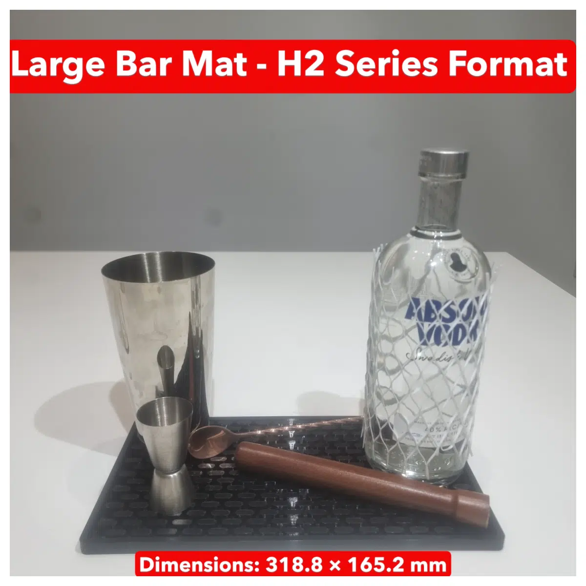 Large Bar Mat H2 Series Table Protector Pad Anti Slip Bar Mat Kitchen Mat Bar Accessories Stain Mat