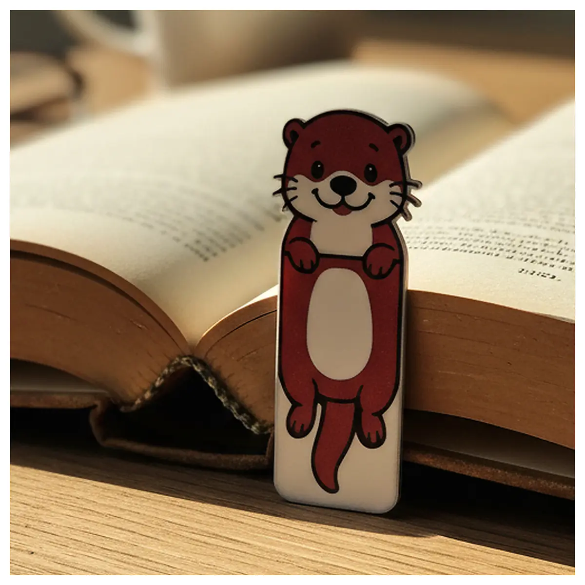 Bookmarks Cute Otter Three s Hand Painted Cartoon Bookmarks Student Bookmarks Gifts Presents