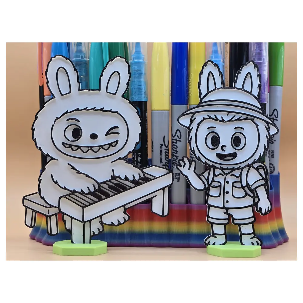 La Bu Bu Piano Music Adventure Painted Art Music Toys Gift