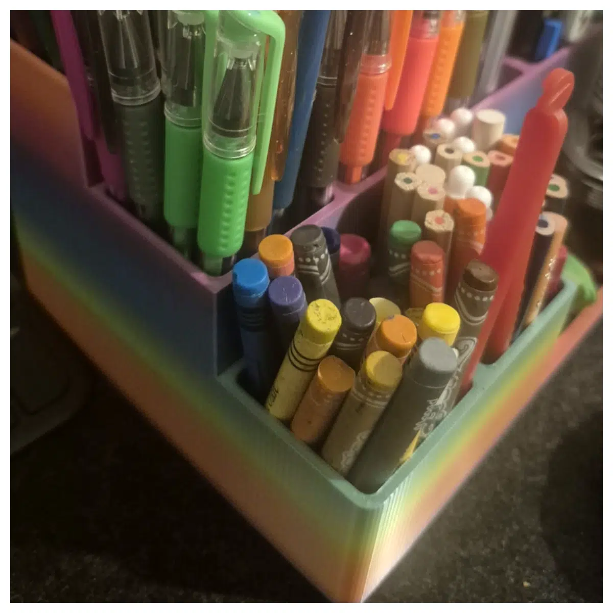 Desktop Organizer Pen Holder Large Capacity Multi Functional Storage Box Pen Case Office Organizer Desk Storage