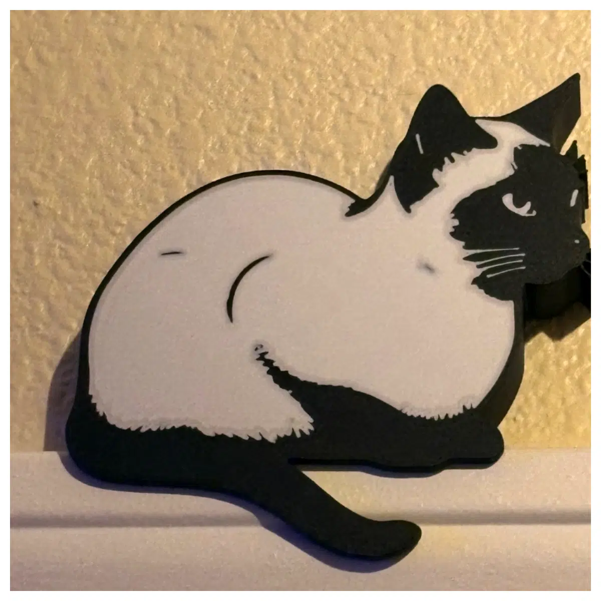 Siamese Cat Decorations Cat Figurine Pet Gift Home Decor Siamese Cat Plush Creative Cat Ornament