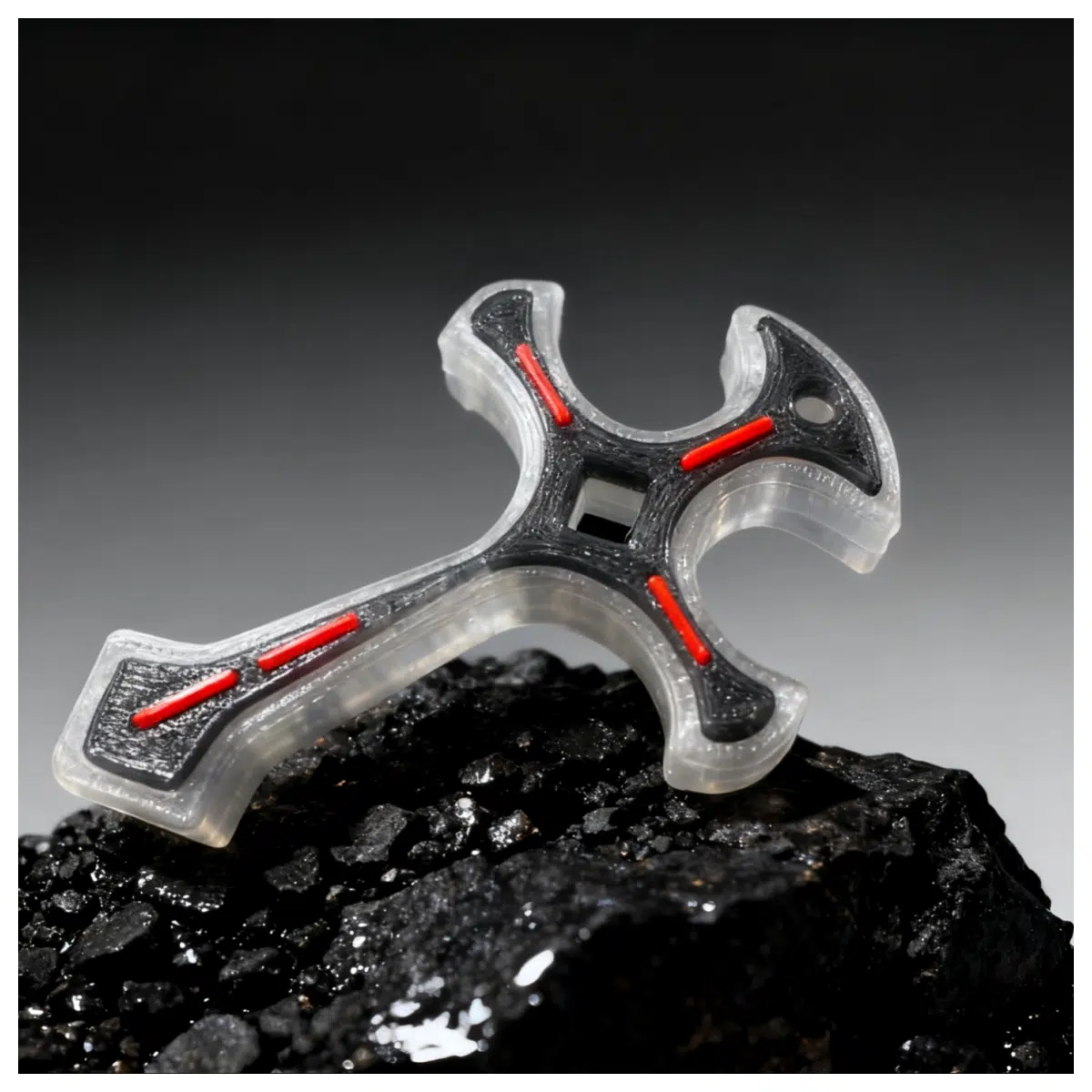 Cross Shaped Hydraulic Glass Cutter EDC Tiger Break Window Tool Fingerprint Crack Tool Emergency Lock Picking Accessories