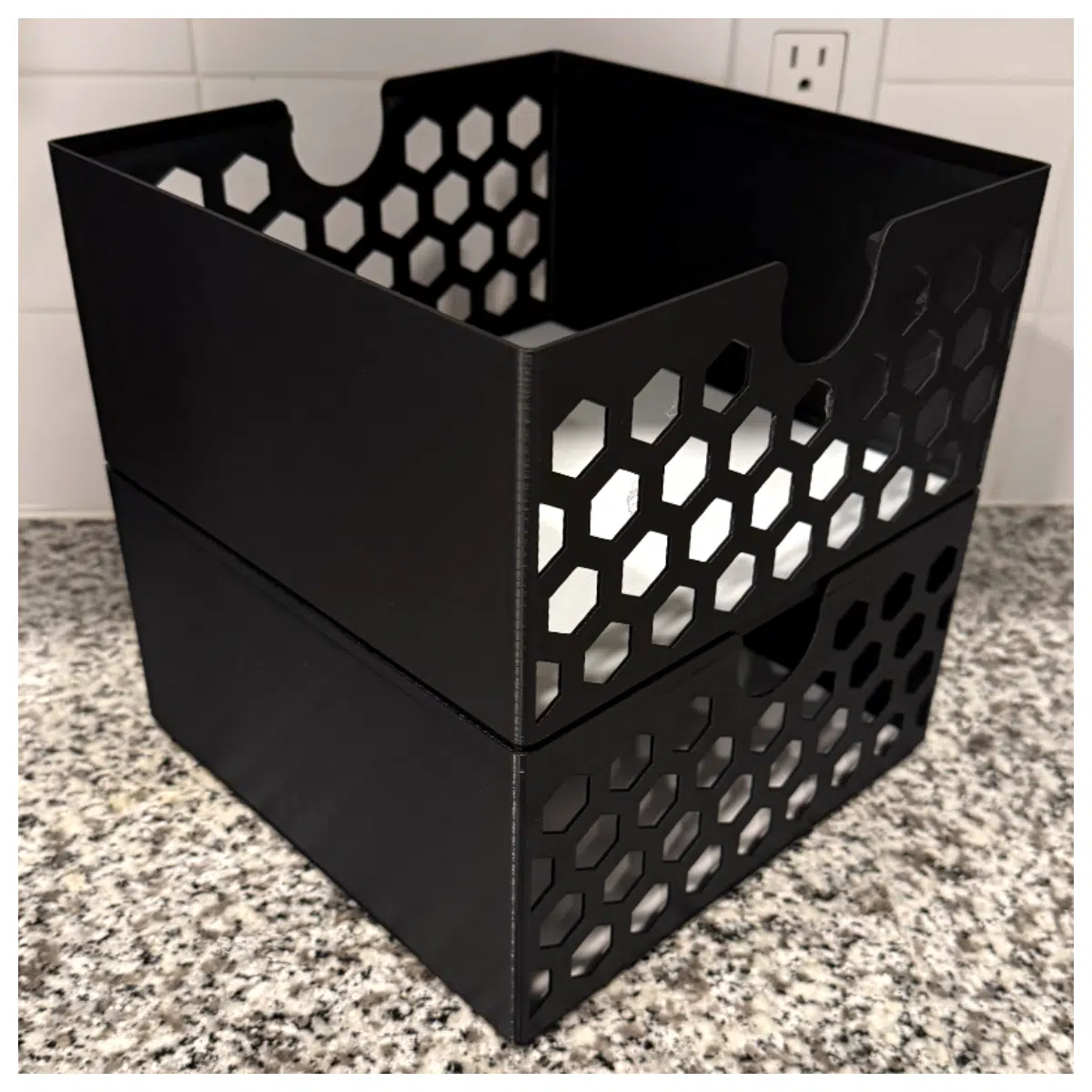 Stackable Storage Baskets Large Capacity Bins Organizer Basket Storage Containers Home Storage Solutions