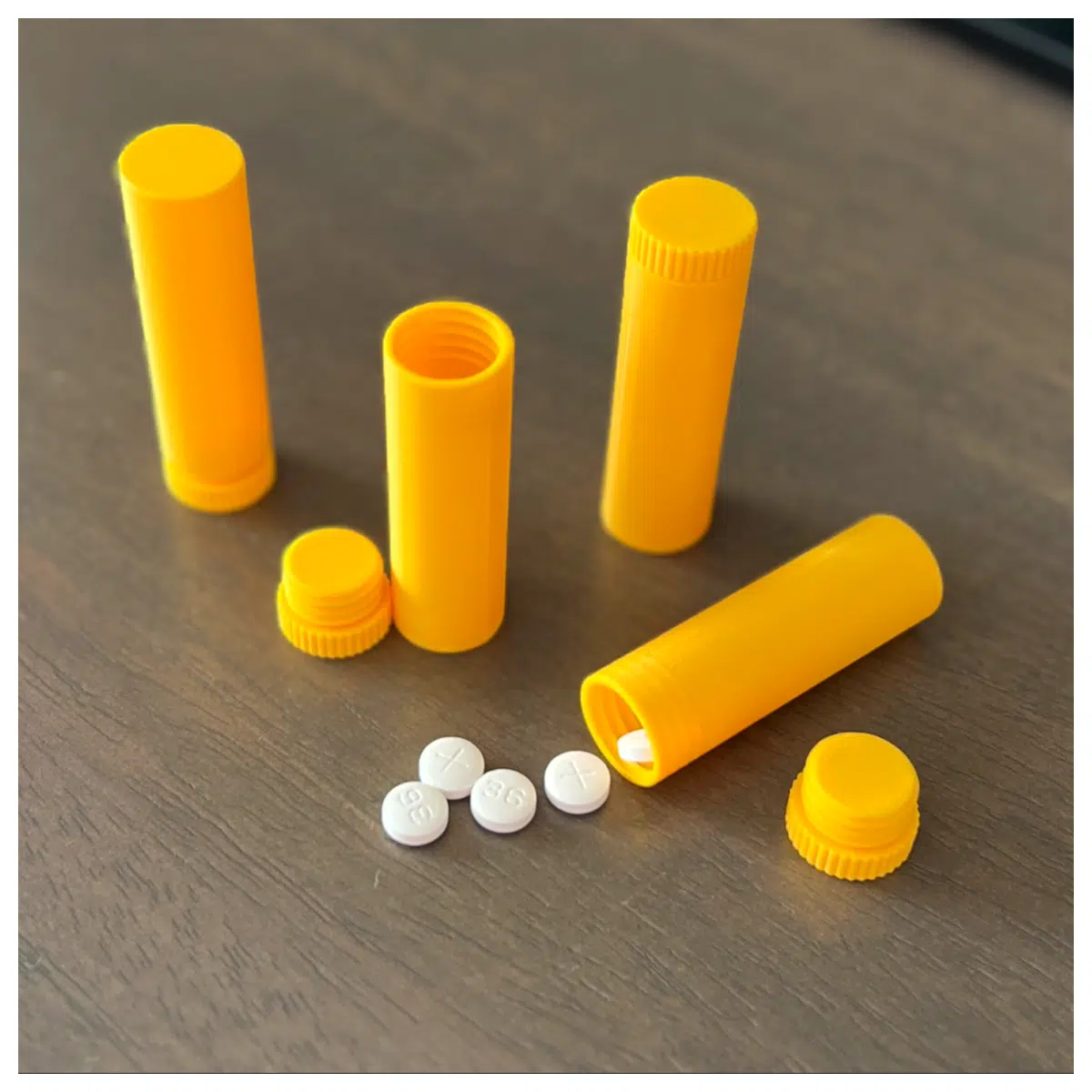 Mini Travel Pill Bottle with Screw Cap Portable Box Sealed Screw Lid Convenient Carry Travel Essential Medication Container