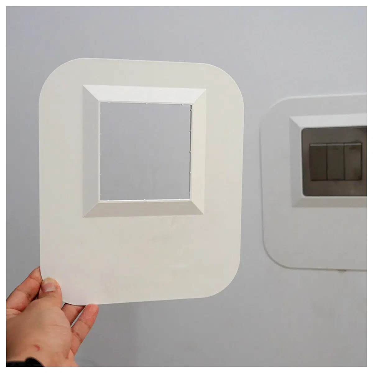 Wall Outlet Cover Decor Set Self Adhesive Switch Frame Protective Film Outlet Stickers Switch Covers Wall Decoration Home Accessories