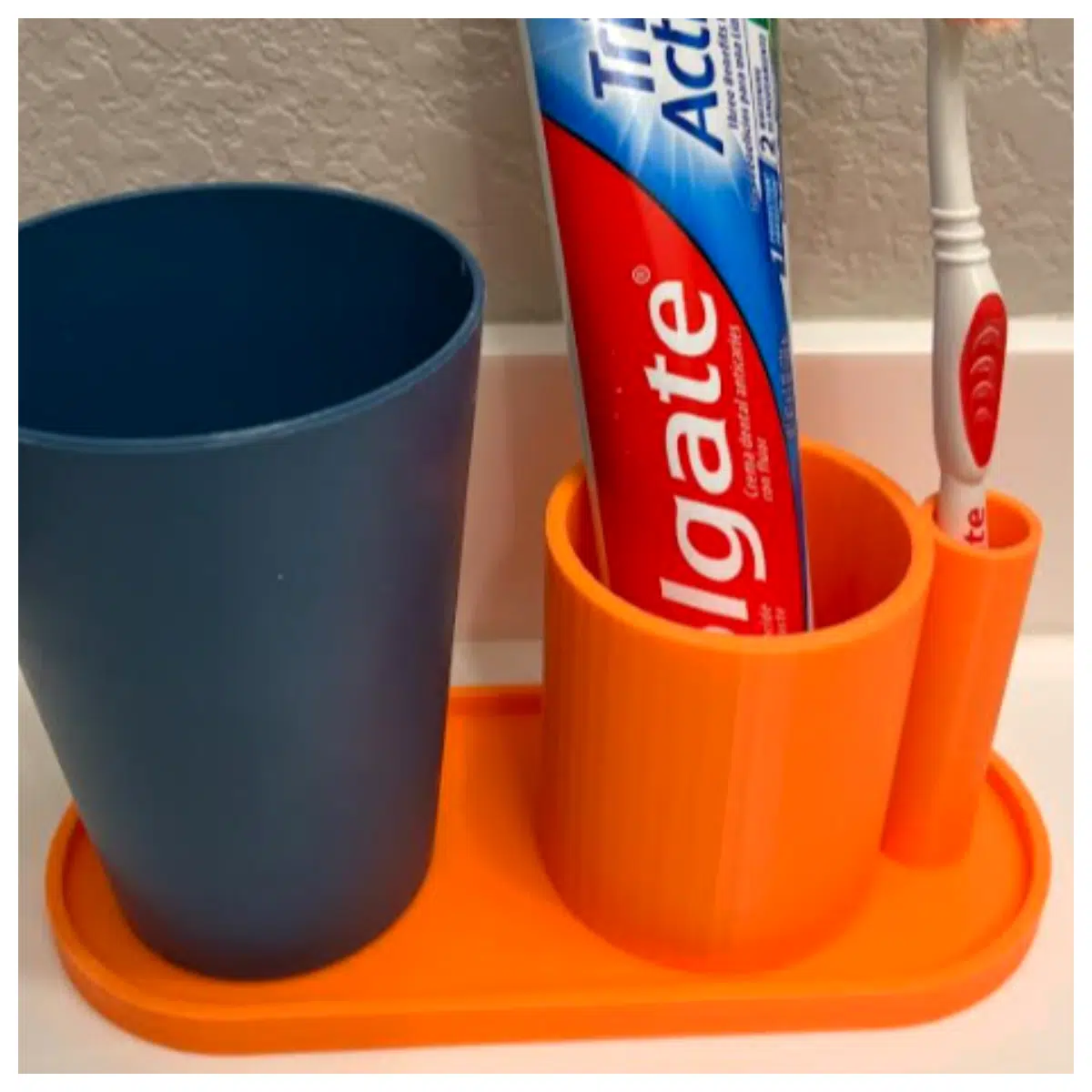 Toothpaste Toothbrush Holder Bathroom Shelf Organizer Toothbrush Rack Toothpaste Stand Cup Holder Kitchen Storage Multi Function