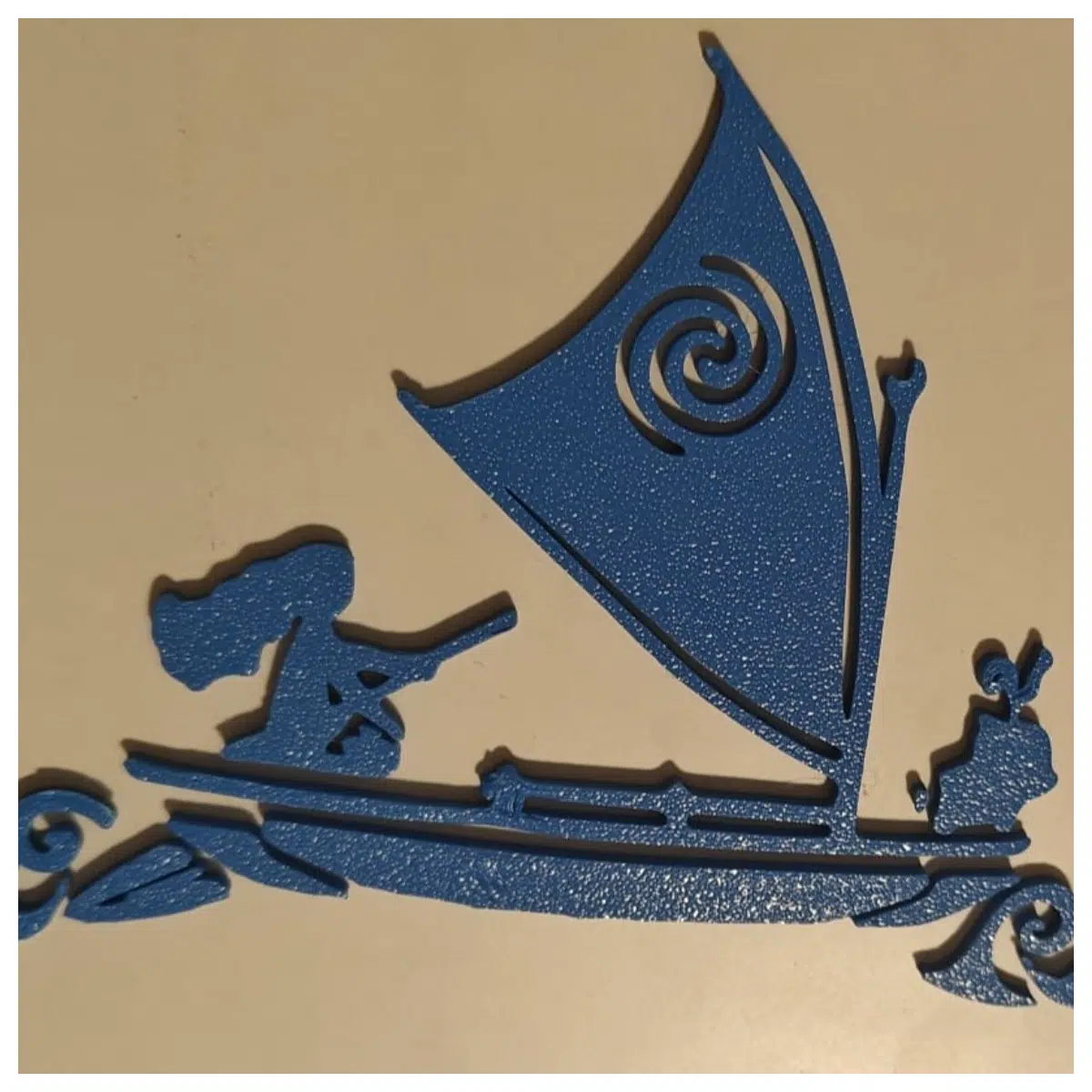 Pua Heihei Double Hull Silhouette Poster Art Wall Decor Ocean Canvas Print Anime Poster Character Illustration Friends