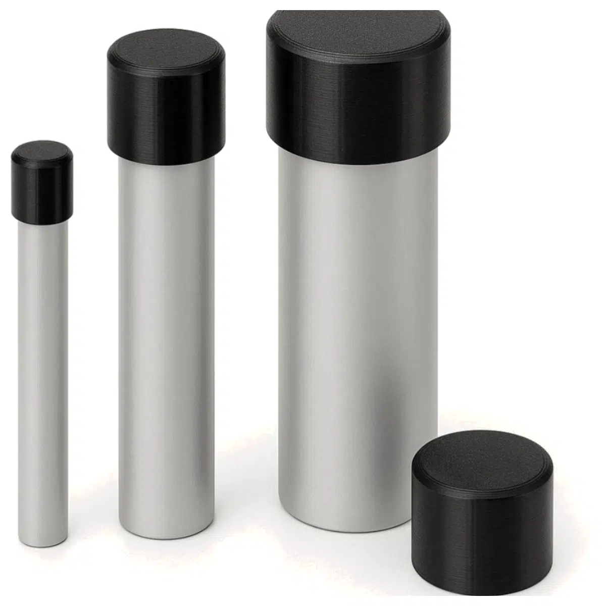 Round Pipe Cap Press Fit Lid Container Seal Stopper Tube Closure Industrial Cap Accessories