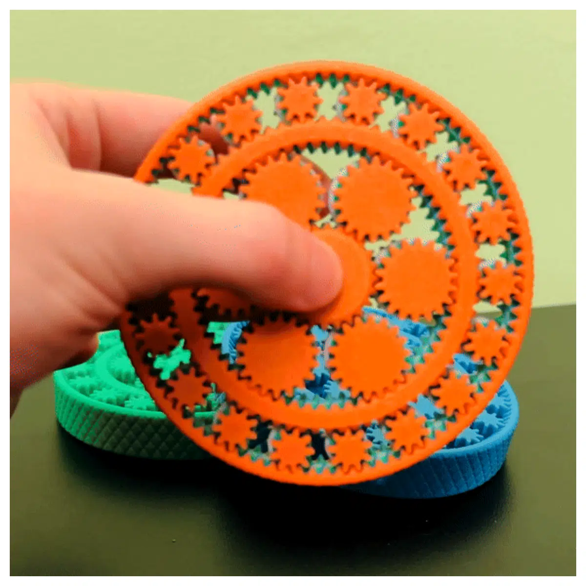 Double Layer Gear Release Gyro Printed Gyro Parts Motion Accessories Model Making DIY Toys Precise Calibration