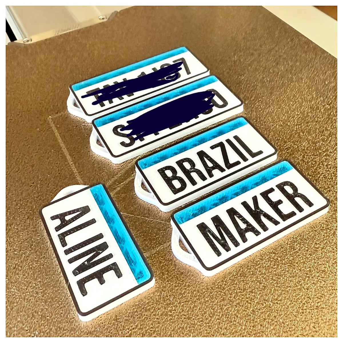 Southern Common Market License Plate Keychain Car Accessories Auto Decoration License Holder Keychains Car Supplies
