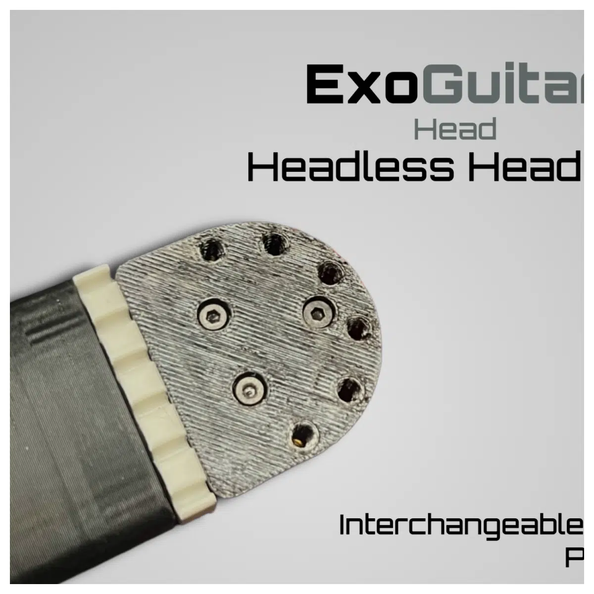 ExoGuitar Headstock Headless Version v2 Neck Replacement Headstock Accessory Neck Headstock Upgrade Guitar Repair