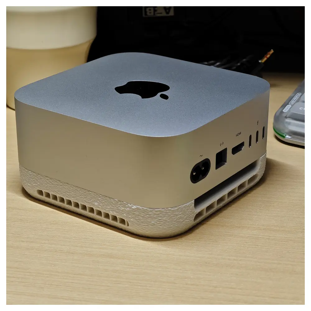 Mac Mini M4 Stand Base SSD Docking Station Support Desktop Computer Accessories Stable Connection