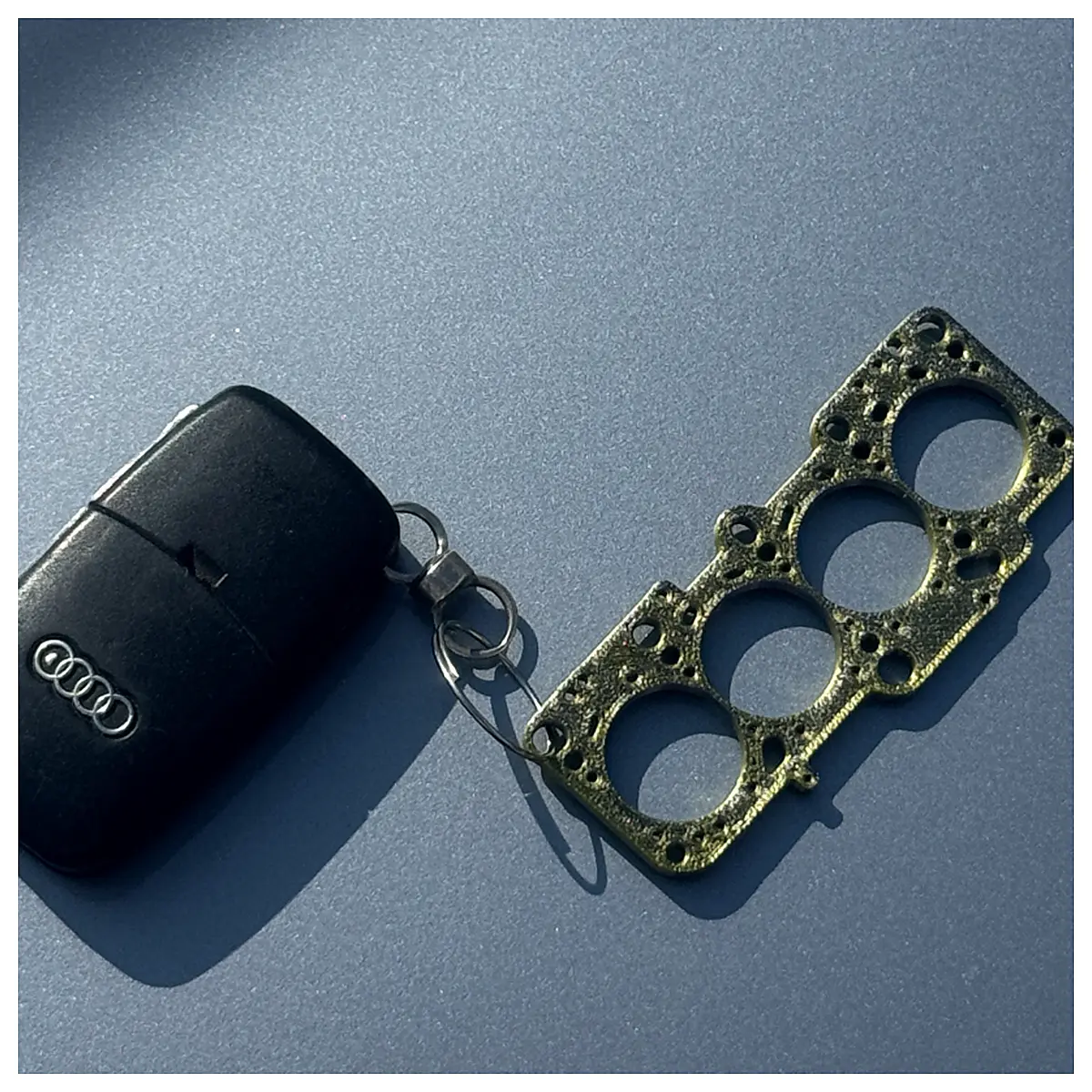 18T Piston Ring Keychain Ring Parts Repair Universal Accessory