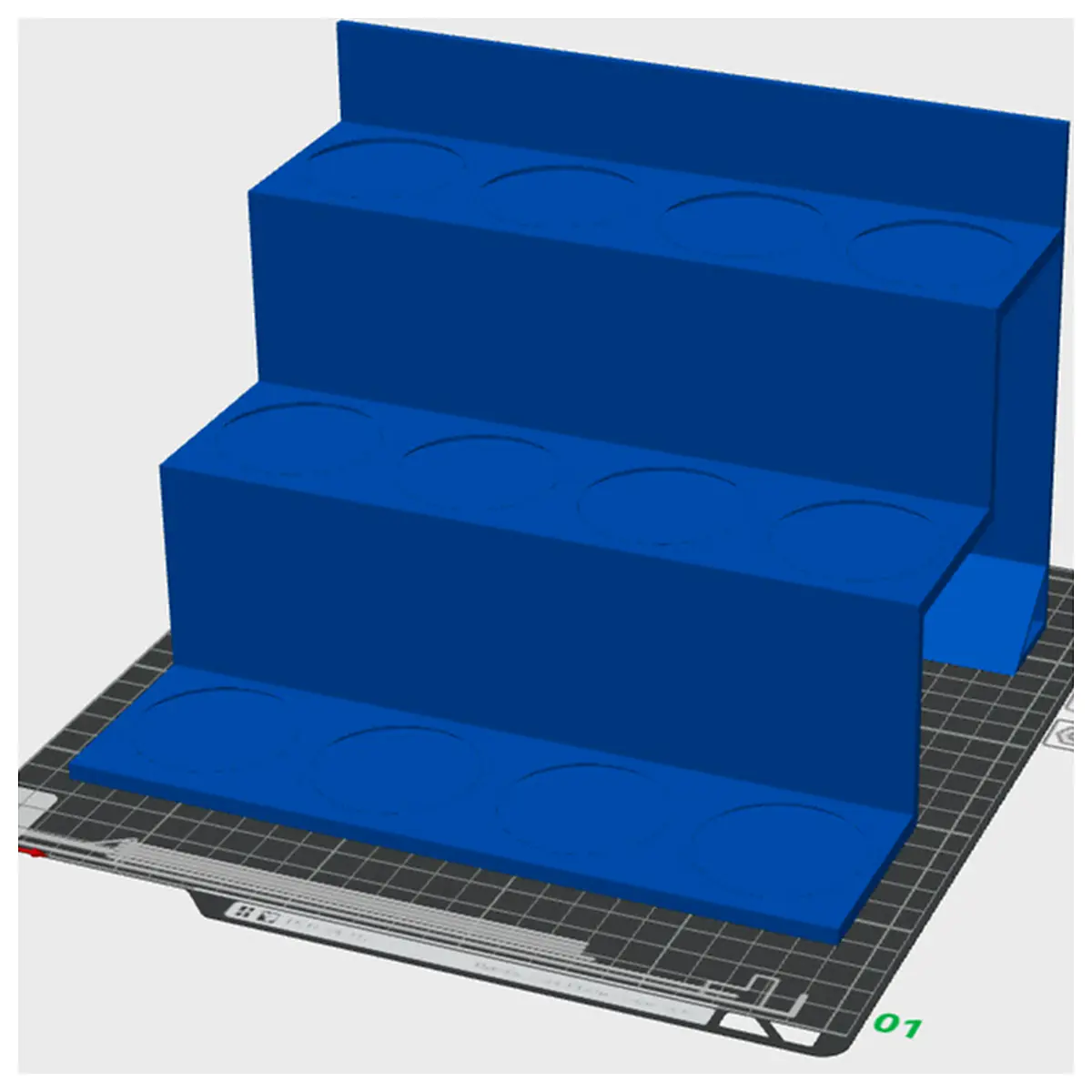 Minimalist 3 Tier Shelf 65mm Paint Can Storage Display Organizer Painting Palette Multi Purpose Storage Box