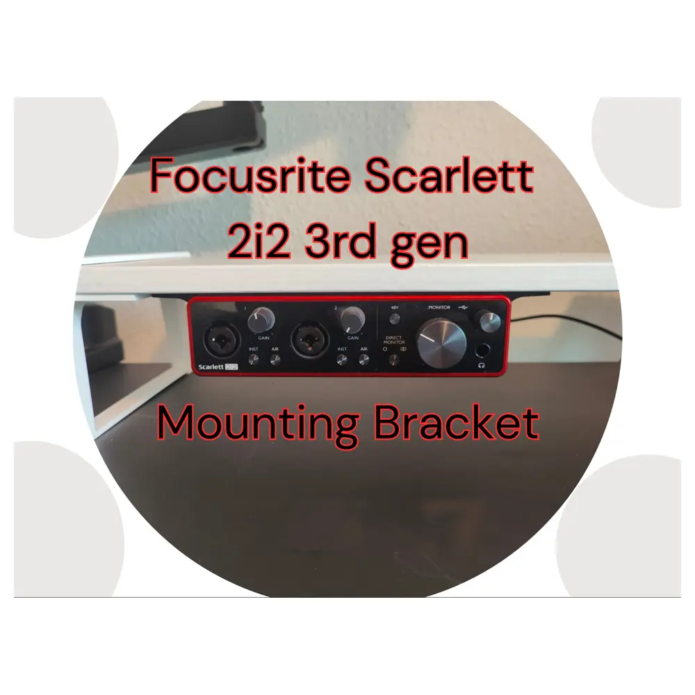 Focusrite Scarlett 2i2 3rd Gen Desktop Audio Interface Audio Amplifier Recording Equipment Starter Kit