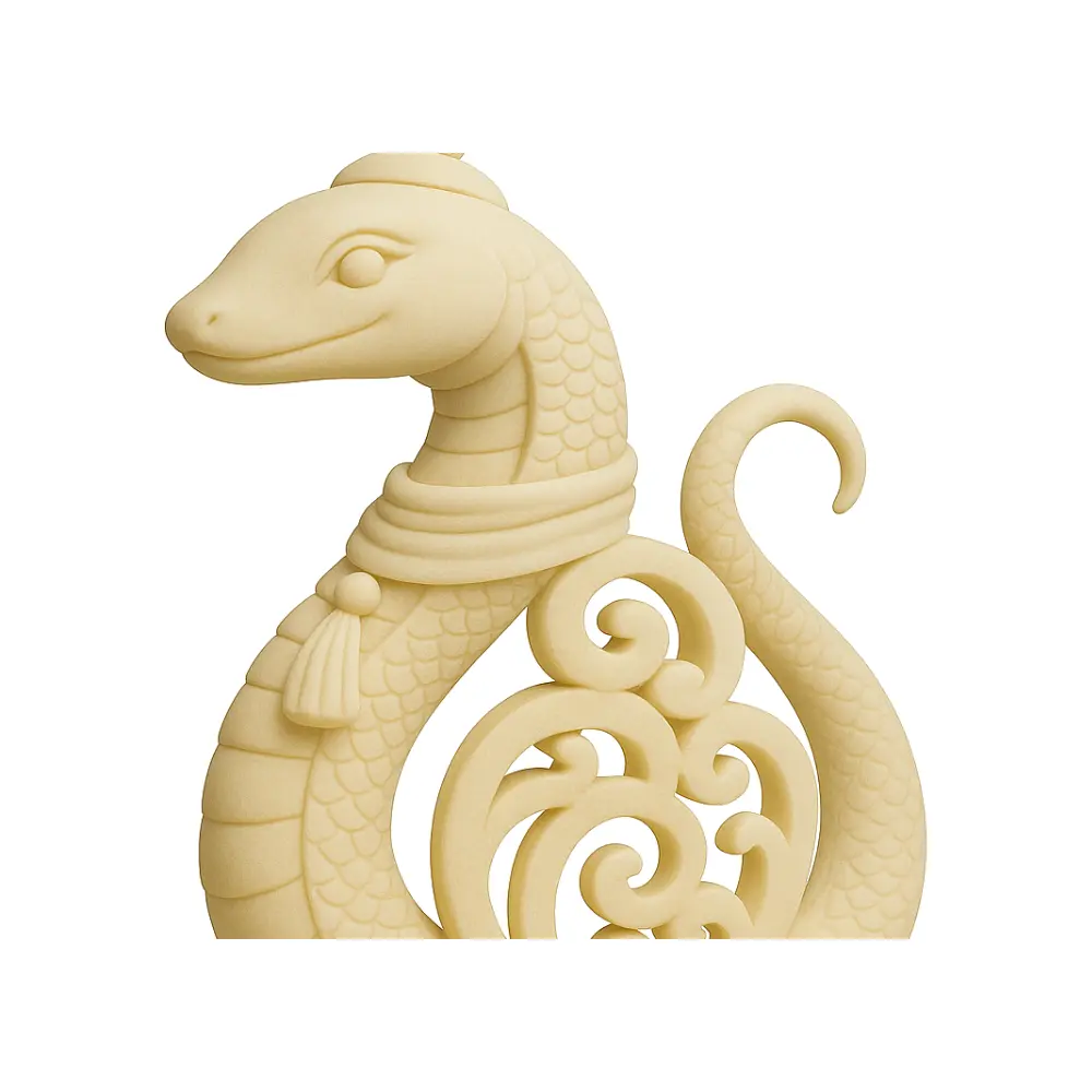 Snake Theme Decor Verdant Whisper Snake Sculpture Decorative Art Snake Figurines Snake Culture Art Piece Display