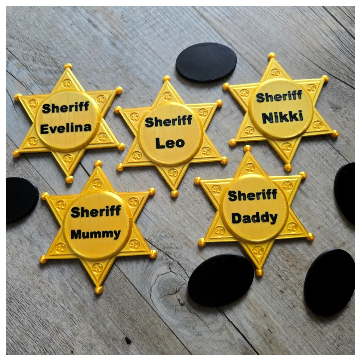 Police Officer Blank Badge Magnetic Backing Police Uniform Decoration Police Siren Accessories Officer Commemorative Badge