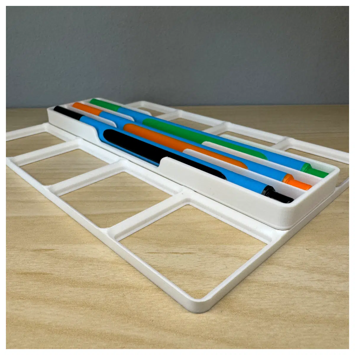 Gridfinity Pencil Organizer Box Desktop Storage Office Supplies Pen Holder Case Storage Accessories Creative Home Decor