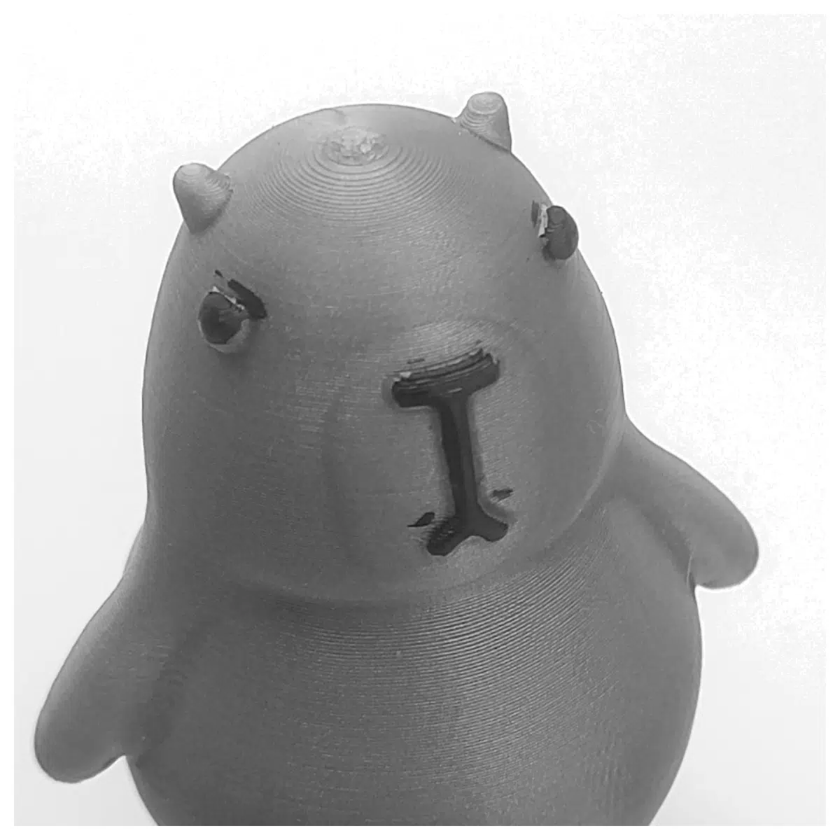 Capybara Toy Standing Model Cute Animal Figure Poop Shape Accessory Pet Decoration