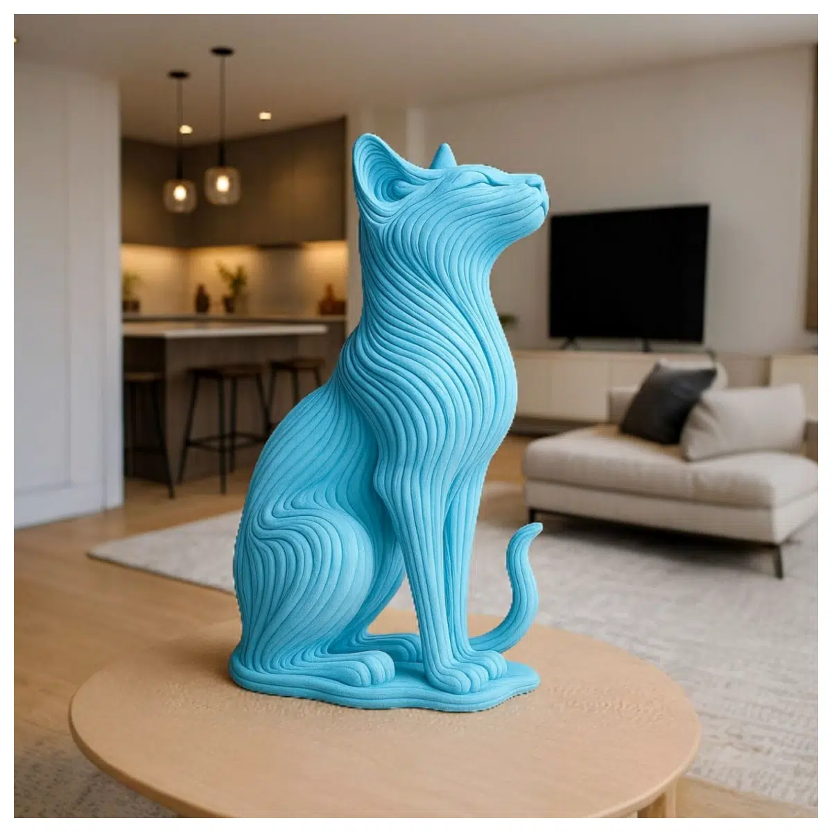 Elegant Modern Cat Sculpture Support No Support Pet Statue Home Decor Art Piece