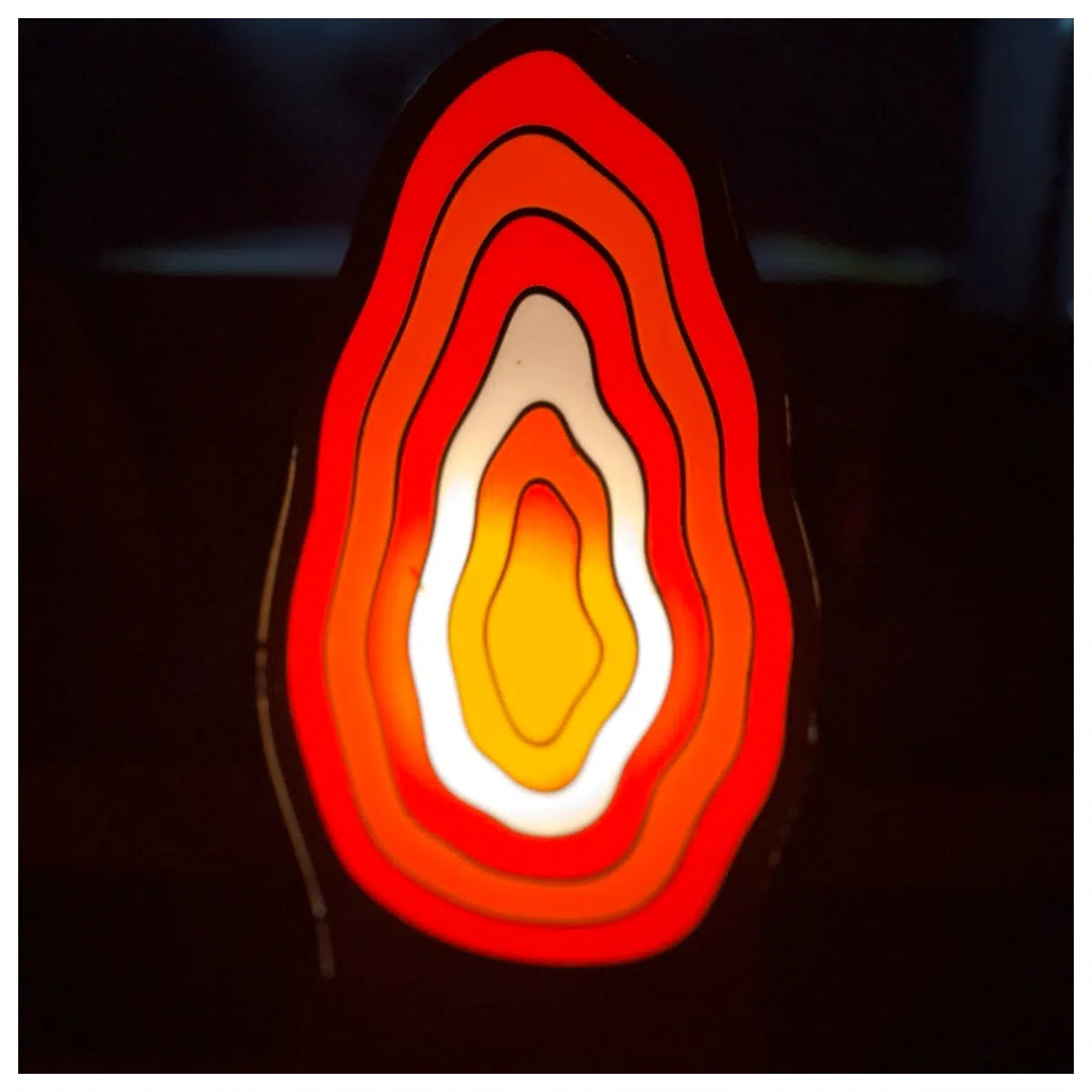Agate Night Box Creative Glowing Decor Display Friends Bedroom