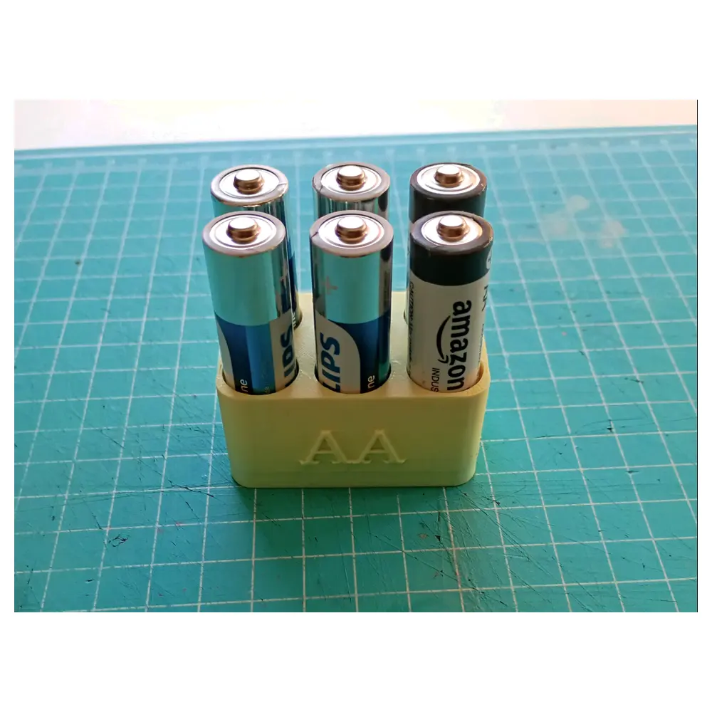 6 Cell Battery Case Battery Organizer AAA Battery Storage Box Battery Holder Accessory