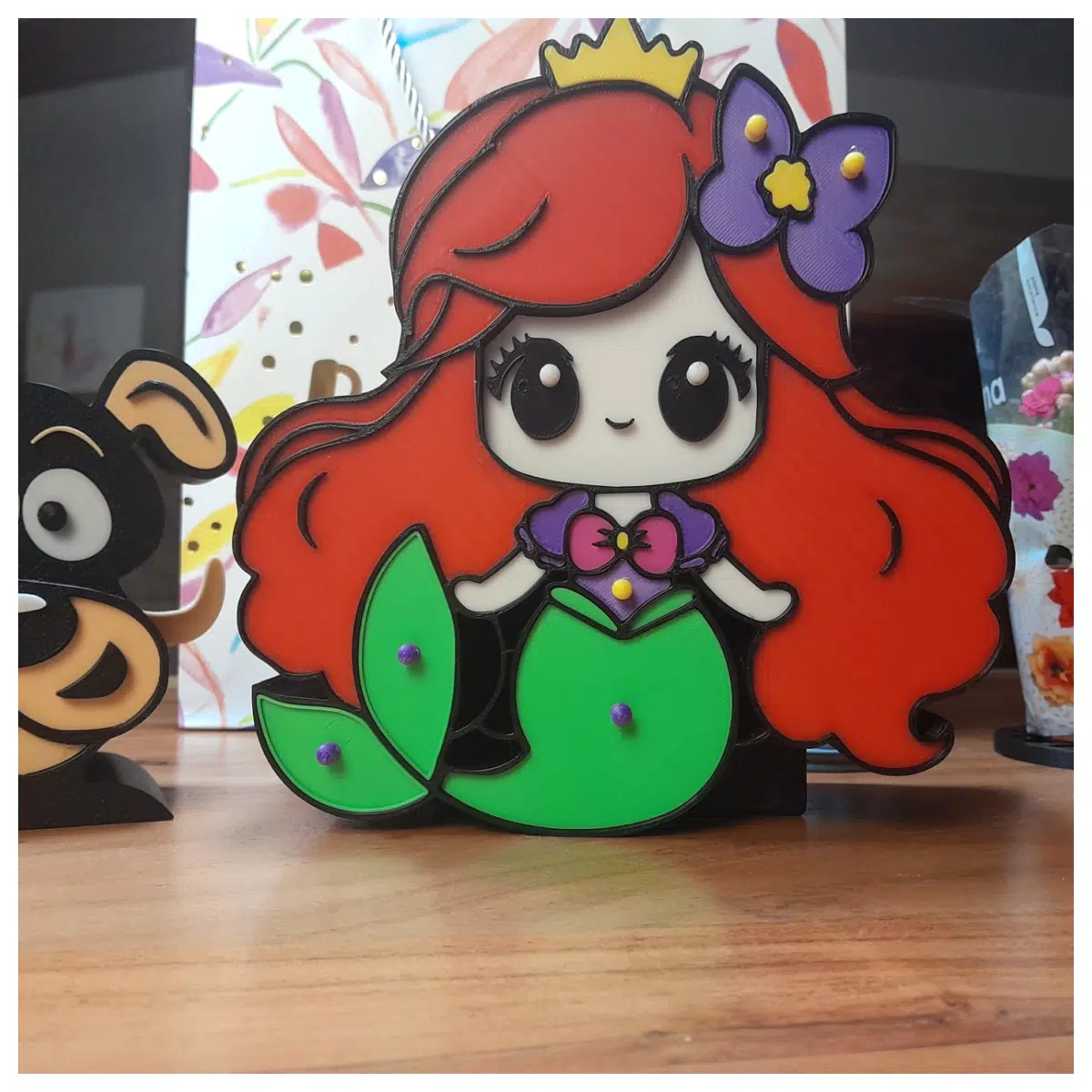 Mermaid Earrings Box Jewelry Organizer Box Gift Box for Girls Decorative Storage Keepsake Container Declutter Jewelry Collection
