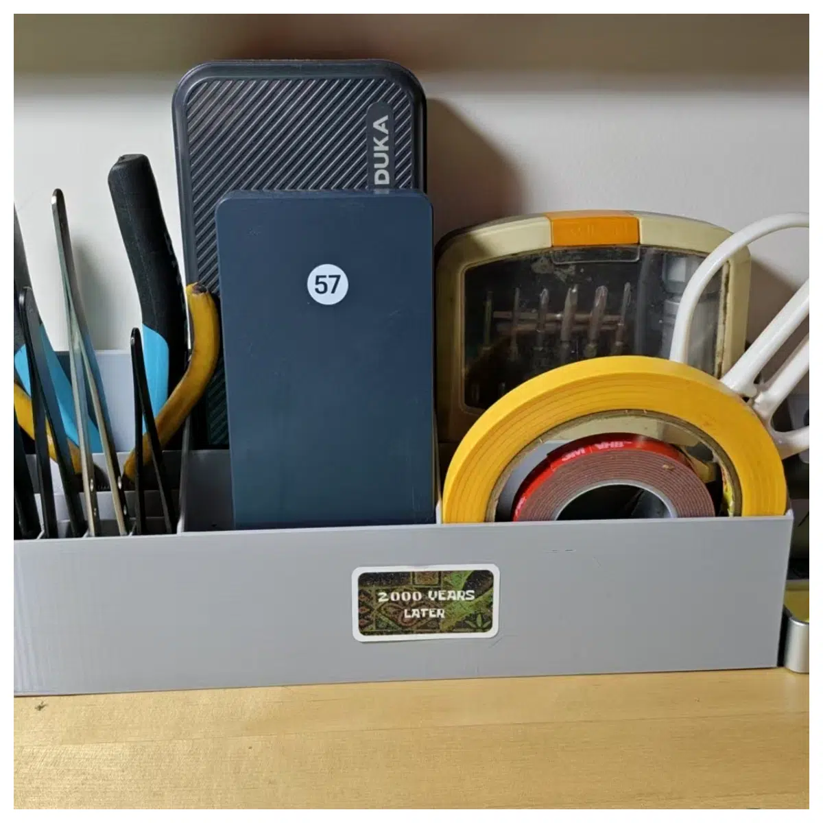 Tool Organizer Box Storage Container Desk Organizer Multi Purpose Storage Box Home Storage Messy Item Organizer Storage Box