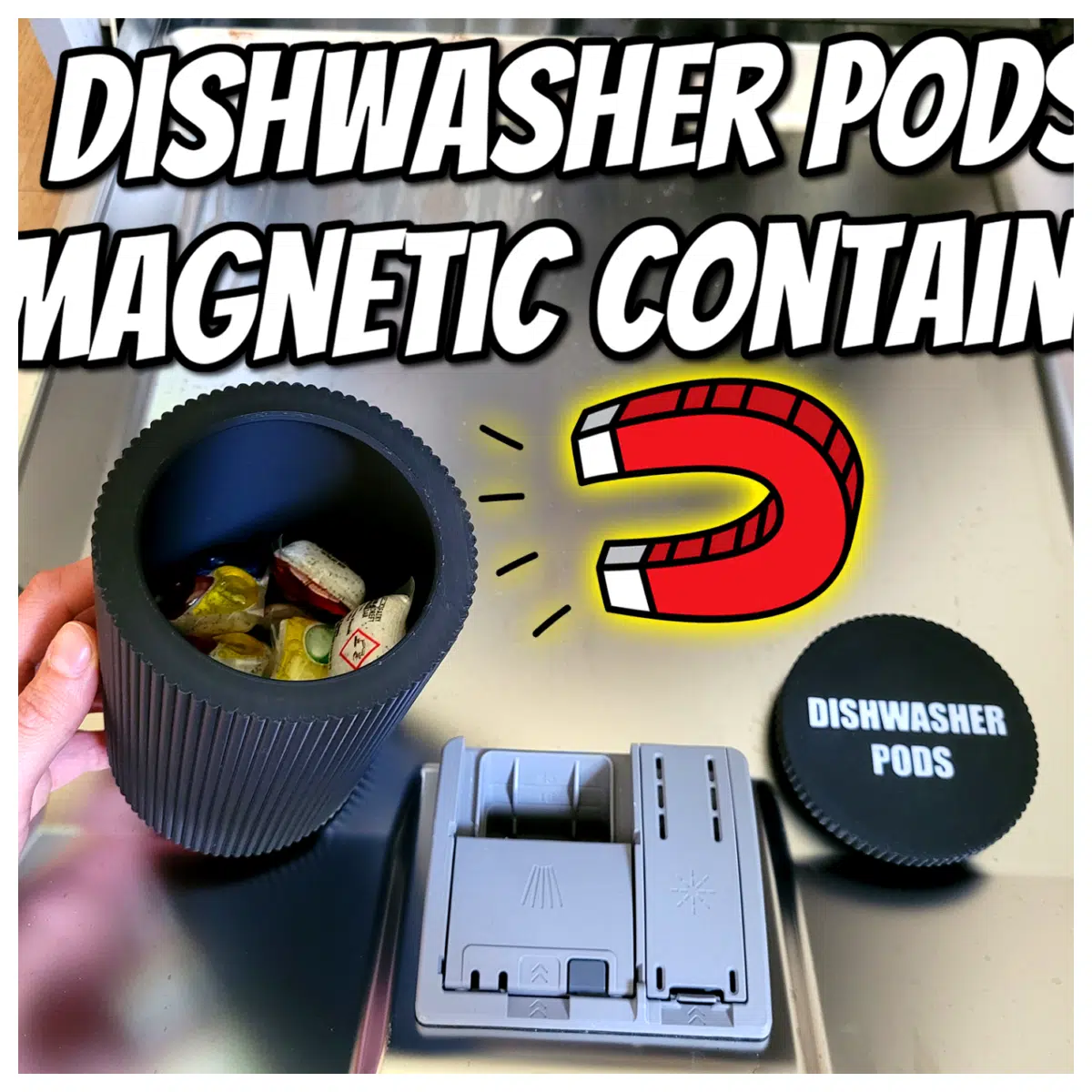 Dish Soap Blocks Storage Box Magnetic Kitchen Organizer Holder for Soap Utensils Drains Magnetic Storage Container