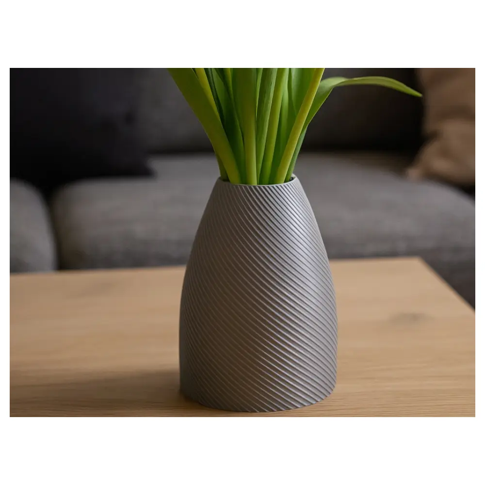 3D Printed Vases Spiral Design Modern Home Decor Vase Art Sculpture 14cm