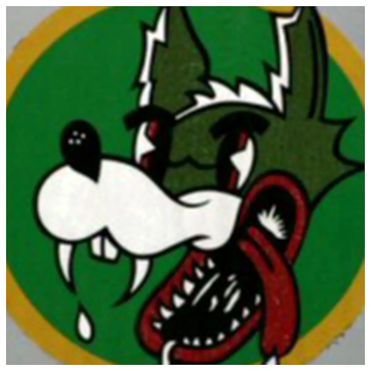 32nd Tactical Fighter Squadron Wolf Dog Patch Military Commemorative Air Force Model Collectible
