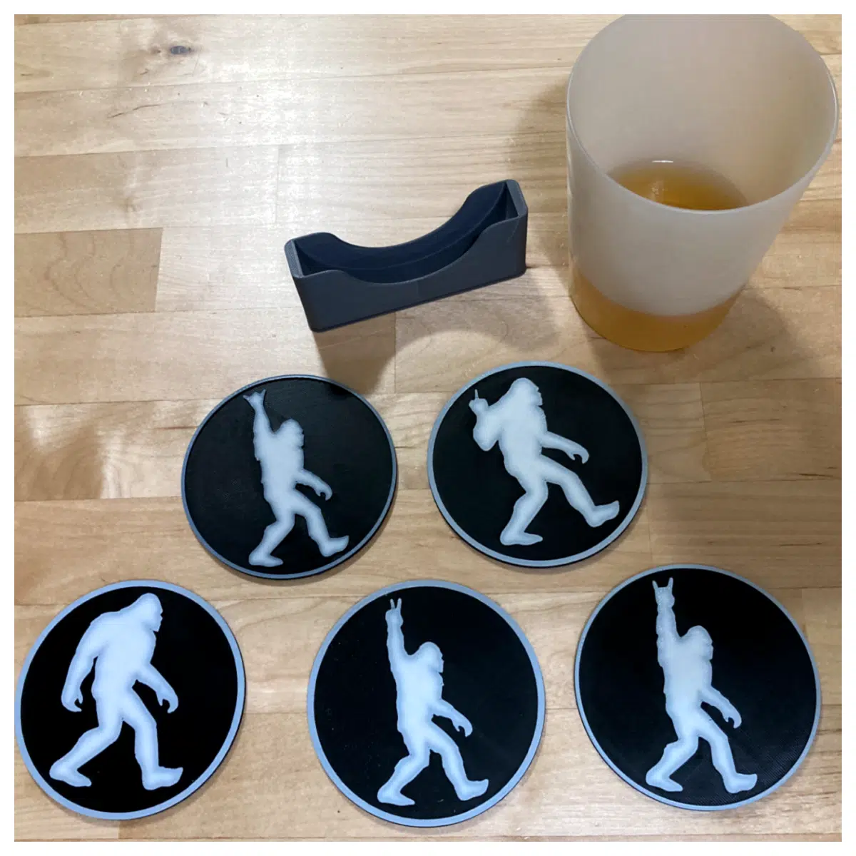 Five Piece Set Coasters Desktop Decoration Lazy Person Home Decor Creative Display Items