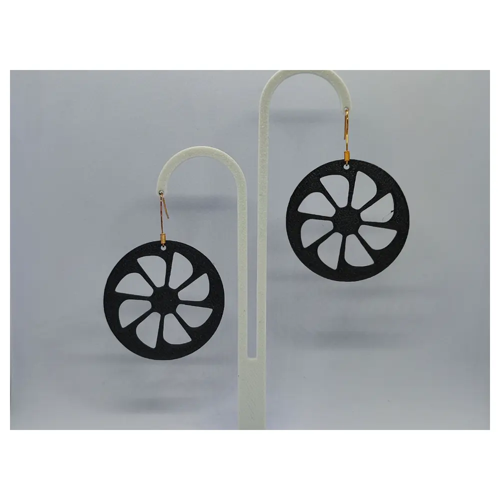Sun Wheel Earrings Sun Earrings Sun Flower Earrings Silver Earrings Jewelry Sun Flower Wheel Earrings Sun Ear Chain Jewelry Accessories