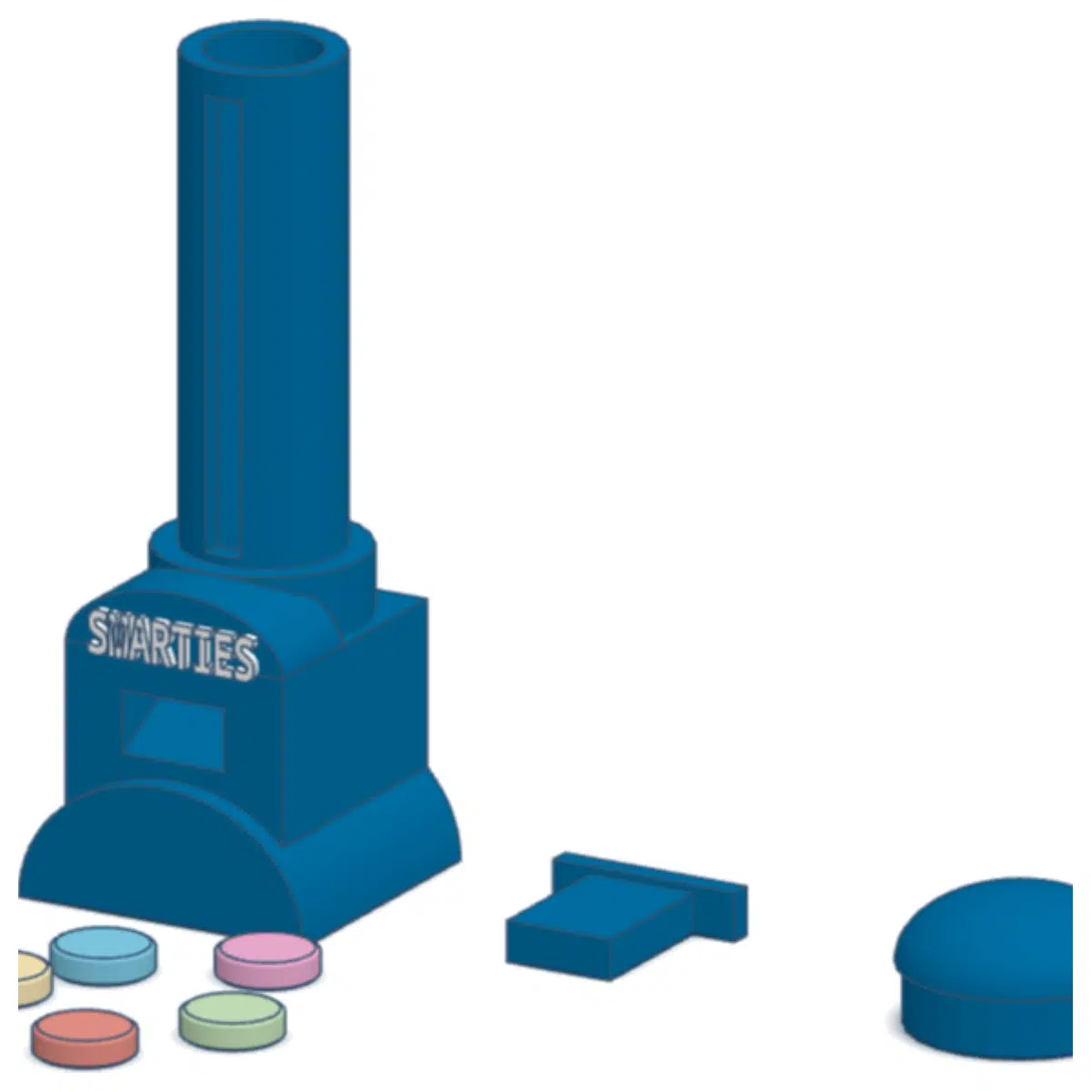 Smarties Candy Dispenser Sharing Candy Kids Toy Party Favor Sweet Box Candy Container Party Supplies