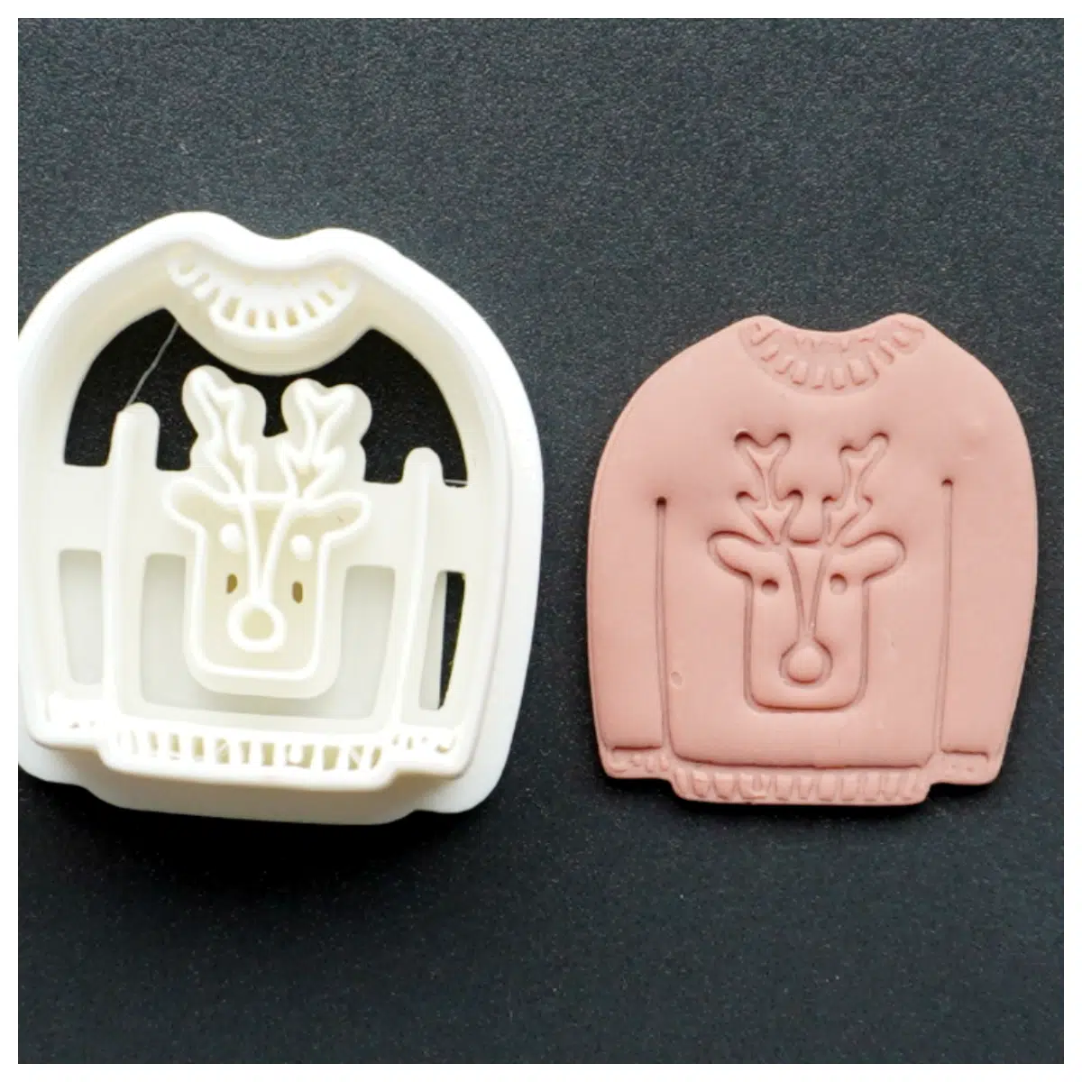 Christmas Sweater Soft Clay Earring Cutter Tool DIY Crafting Pottery Accessories Earring Making