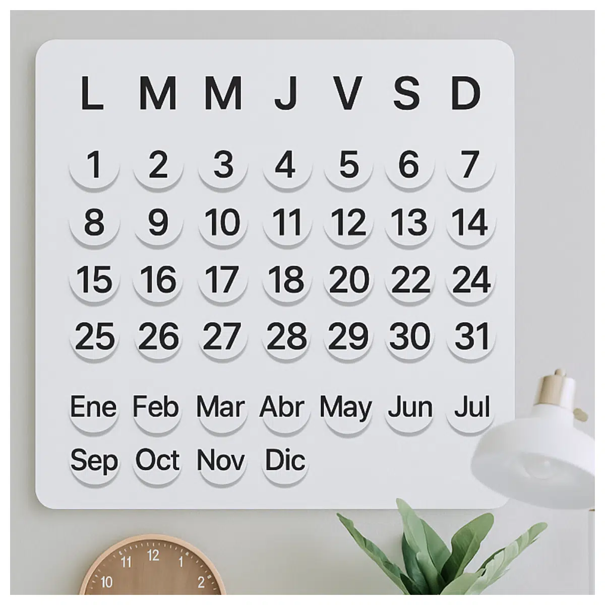 Minimalist Wall Calendar Hanging Calendar Desk Calendar Decorative Calendar 2024 Planner Calendar