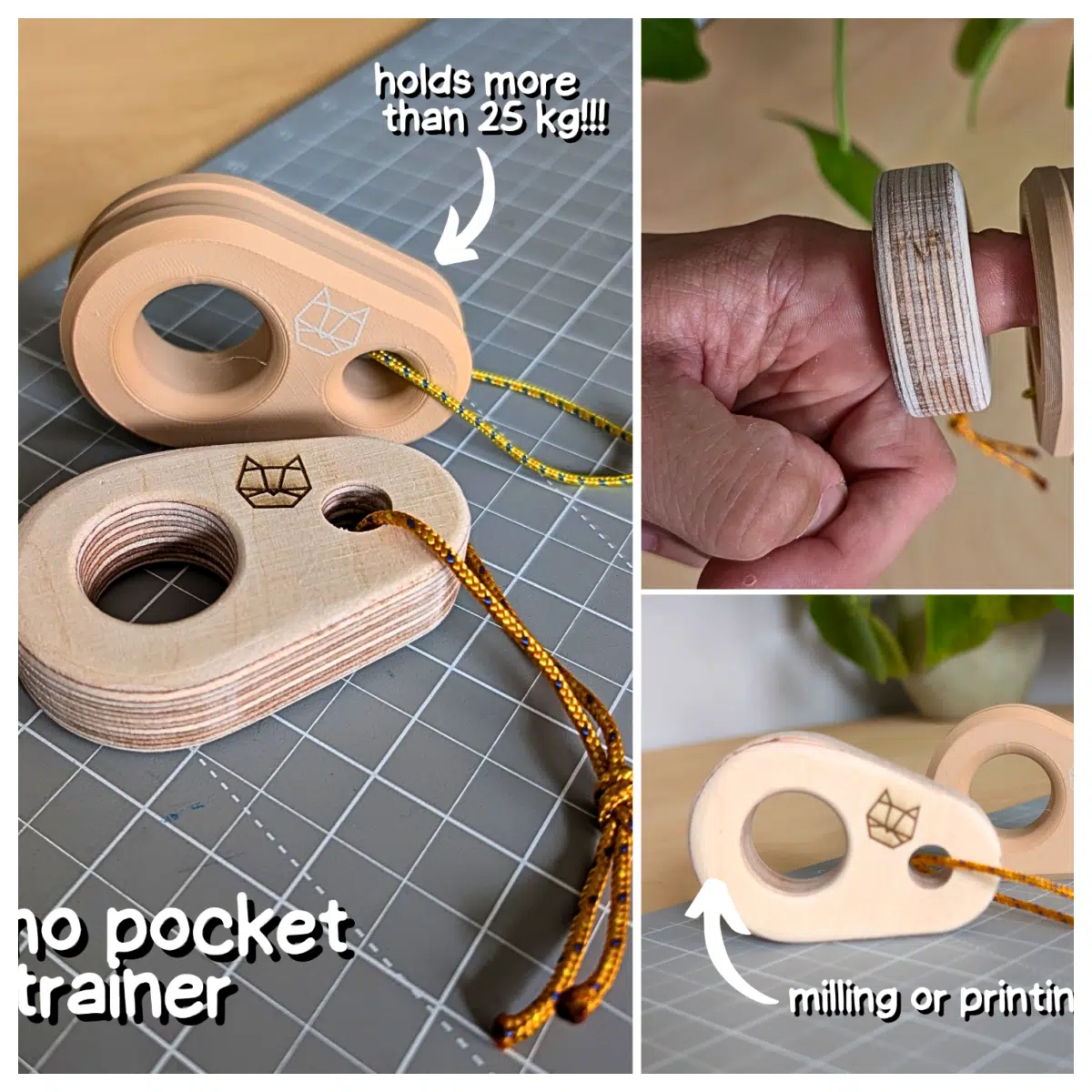 Hangboard Single Finger Trainer Climbing Accessory Strength Training Portable Hand Exercise Beginner Climbing Gear