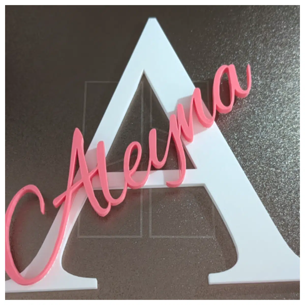 3D Letter A Aleyna Decoration Letter Wall Letter Decor 3D Letters Personalized Gift
